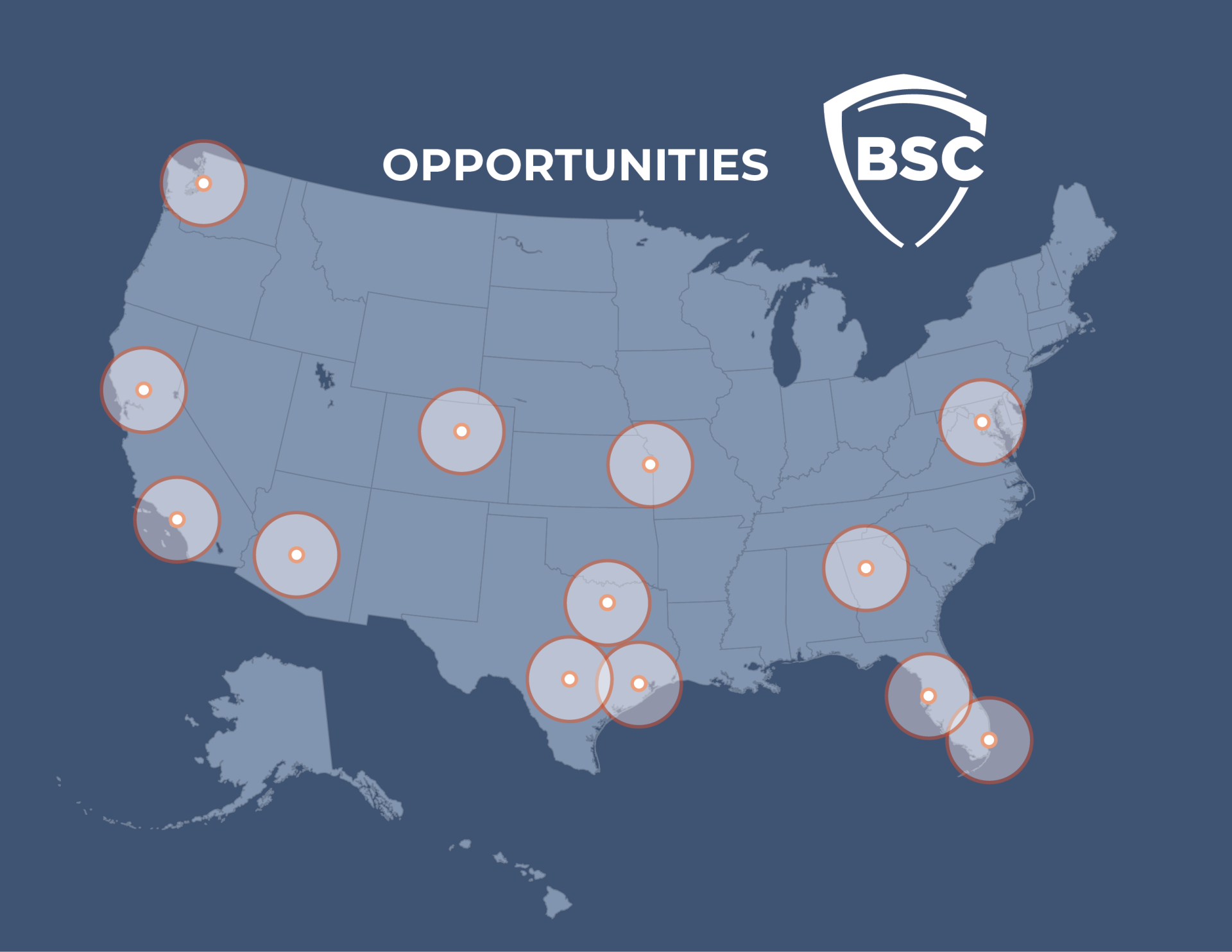 BSC job opportunity map